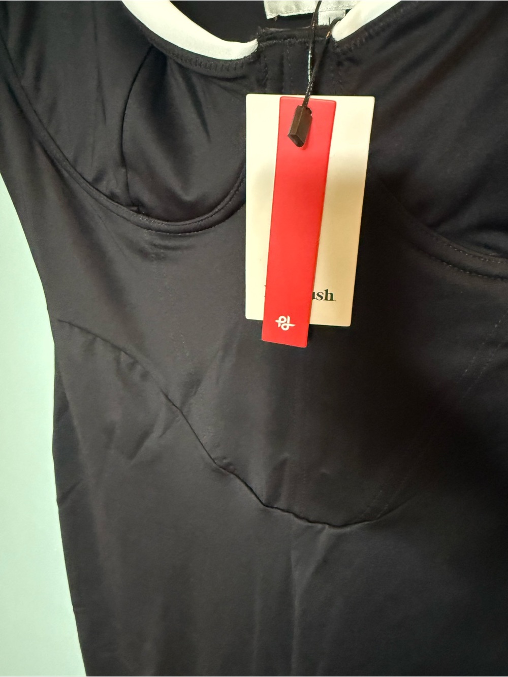 NWT Popilush Built-In Shapewear Contrast Trim Formal Wide-Leg Dressy Jumpsuit - Picture 9 of 14